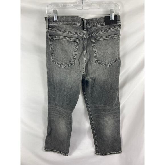 Lucky Brand Authentic Straight Crop Grey Crater Lake Jeans Size 8/29 - Picture 6 of 6